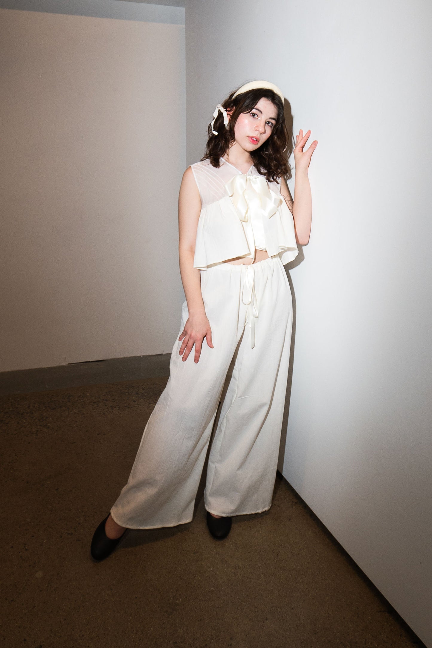 Bleuetière Top - Sheer White