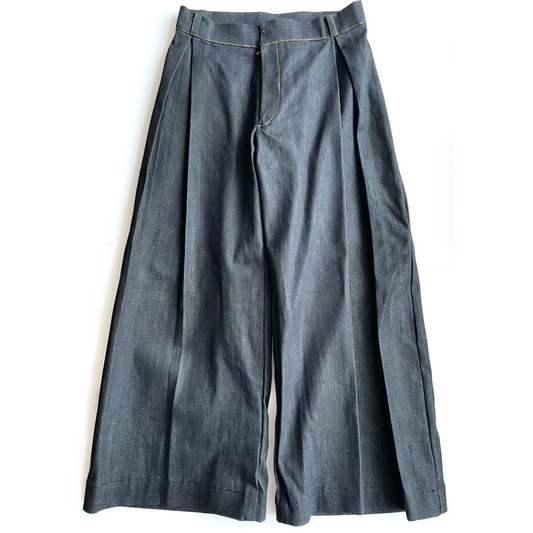 Ocean-Mère Denim Tailored Pants